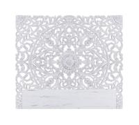 Menzzo Tête de Lit Serena 160 cm - Bois Blanc, Design Élégant et Intemporel pour Lit Double/Queen Size