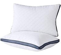 Meoflaw Lot de 2 oreillers pour Dormir - Oreillers d'hôtel de Luxe pour Grand lit - Oreillers de lit pour Personnes Dormant sur Le côté et sur Le Dos (Grand lit)