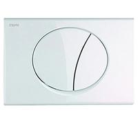 Mepa Plaque de déclenchement MEPAellipse pour A21/E21 2 quantités blanc