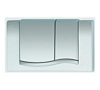 Mepa plaque d' exploitation MepaWave chrome mat 420 505, pour réservoir de chasse (old) A21 / E21