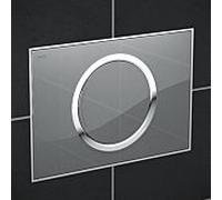 MEPA Zero plaque de chasse 421856 argent en verre, deux flush