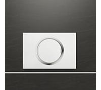 MEPA Zero plaque de rinçage 421857 verre blanc pour partie-assemblage,