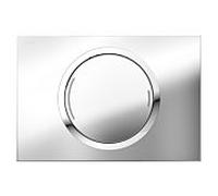 MEPA Zero plaque de rinçage 421858 chromé brillant, deux ras