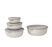 Mepal 233103 Cirqula Lot de 4 Bols Bas Blanc Nordique