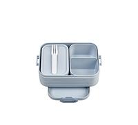 Mepal Bento Lunch Box Midi - Boite dejeuner - Pour 2 Sandwiches ou 4 Tranches de Pain - Lunchbox pour Sandwichs, Petits Snacks et Restes - Snack & Déjeuner - Nordic blue