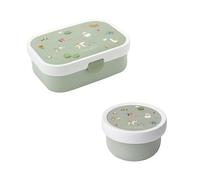 Mepal | Boîte à bento et fruits pour enfants | Passe au lave-vaisselle et sans BPA | 300 ml et 750 ml | Avec compartiments, fourchette et fermeture à clip | Parfait pour les collations et les repas |