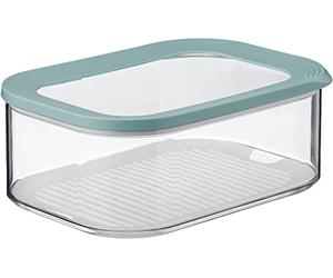 Mepal Boîte à fromage Modula - 2000 ml - Boîte de réfrigérateur pour fromage et tranches de fromage - Avec insert anti-condensation - Passe au lave-vaisselle, vert nordique, 22,4 x 16 x 8,6 cm