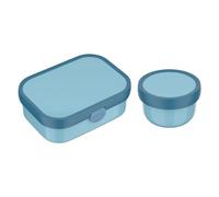 Mepal Boîte à fruits et bento pour enfants - Campus Meets Fruits - Passe au lave-vaisselle et sans BPA - 300 et 750 ml - Avec compartiments, fourchette et fermeture à clip - Parfait pour les
