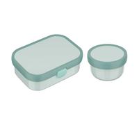 Mepal Boîte à fruits et bento pour enfants - Campus Meets Fruits - Passe au lave-vaisselle et sans BPA - 300 et 750 ml - Avec compartiments, fourchette et fermeture à clip - Parfait pour les