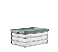 Mepal Boîte Conservation Jambon à 3 couches - Boîte Rangement Frigo avec Couvercle - Rangement Frigo Charcuterie - Récipient pour le L'organisation de la Cuisine - 3 x 500 ml - Nordic sage