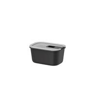 Mepal - Boîte de conservation alimentaire EasyClip - Boîte de rangement avec couvercle et fermeture coulissante - Pour le micro-ondes, le four à vapeur et le congélateur - 450 ml - Nordic black
