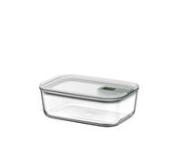 Mepal - Boîte de conservation alimentaire en verre EasyClip - Boîte de rangement en verre avec couvercle et fermeture coulissante - Convient pour le micro-ondes, le four et le congélateur - 1 l