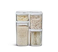 Mepal Boîte Rangement Cuisine Ensemble de 4 - Rangement et Organisation de Cuisine - Boite Hermétique Alimentaire & Empilable - 2x 1000 ml, 1x 1500 ml & 1x 425 ml- White