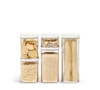 MODULE Bocal de rangement , set de 5 pc, blanc, plastique, Mepal
