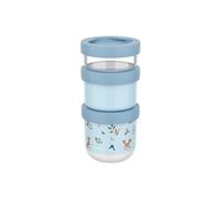 Mepal - Boîtes à collations empilables 3 pcs Mio Little Dutch - Empilez autant que vous voulez - Compatible avec le micro-ondes et le congélateur - Étanche - 100 + 175 + 275 ml - Forest Friends