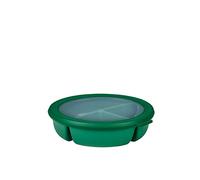 Mepal - Bol bento Cirqula 3 cases multi-usage rond - Boîte de conservation hermétique - Conserver un repas séparé - Meal prep containers & boîtes alimentaires - Vivid green