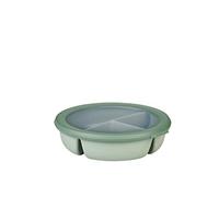 Mepal - Bol bento Cirqula 3 cases multi-usage rond - Boîte de conservation hermétique - Conserver un repas séparé - Meal prep containers & boîtes alimentaires - Nordic sage