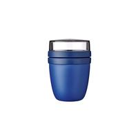 Mepal bol muesli a emporter - Pratique comme Pot de Yaourt et de Muesli - Compartiments Séparés - Convient au Congélateur, au Micro-ondes et au Lave-vaisselle - 500 ml + 200 - Vivid blue