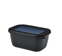 Mepal Bol multifonction rectangulaire Cirqula 750 ml – hermétique avec couvercle – Nordic Black