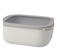 Mepal - Bol Multifonction Rectangulaire - Boîte Conservation Alimentaire avec Couvercle - Convient comme Boîte de Hermétique pour le Réfrigérateur, Micro-ondes & Congélateur - 3000 ml - Nordic white