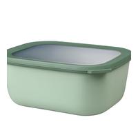Mepal - Bol Multifonction Rectangulaire - Boîte Conservation Alimentaire avec Couvercle - Convient comme Boîte de Hermétique pour le Réfrigérateur, Micro-ondes & Congélateur - 3000 ml - Nordic sage