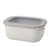 Mepal - Bol Multifonction Rectangulaire - Boîte Conservation Alimentaire avec Couvercle - Convient comme Boîte de Hermétique pour le Réfrigérateur, Micro-ondes & Congélateur - 1500 ml - Nordic white