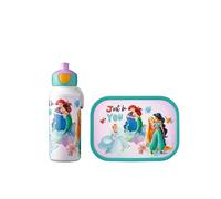 Mepal Déjeuner Campus - Set de Déjeuner pour Enfants avec Bouteille de Boisson Pop-up et Panier-repas pour l'école - BPA-free - 400 ml + 750 ml - Disney Princess