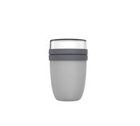 Mepal Ellipse - Cool Grey - Récipient alimentaire isotherme pratique de 500 ml - Gobelet à yaourt à emporter - Garde les aliments chauds ou froids pendant longtemps - Polypropyléne - 500 + 200 ml