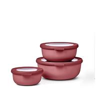 Mepal - Ensemble de 3 Bols Multifonctions Cirqula Rond - Boîtes Conservation Alimentaire avec Couvercle - Convient pour le Réfrigérateur, Micro-ondes & Congélateur - 350, 750, 1250 ml - Vivid lilac