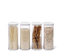 Mepal - Ensemble de 4 Boîte Conservation Alimentaire Modula - Boîte Cuisine avec Couvercle - Rangement Cuisine - Empilable & Hermétiques - 4 x 2000 ml - White