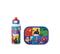 Mepal - Ensemble repas pour enfants avec gourde pop-up et boîte à lunch - Ensemble repas pour l'école ou les déplacements - Passe au lave-vaisselle et sans BPA - 400 ml + 750 ml - Avengers