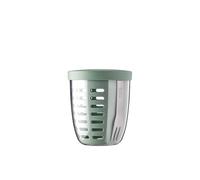Mepal - Fruit- & Veggie pot Ellipse - idéal pour Les Fruits et légumes - passoire et Petite Fourchette - boîte à Fruits - 600 ml - Nordic sage