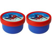 Mepal - Fruitbox Campus - Boîte à gouter pour enfants - Lavable au lave-vaisselle et convient au micro-ondes - Sans BPA - 300 ml - little dutch (Lot de 2)
