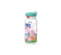 Mepal - Gourde avec bouchon à clapet Campus - Bouchon s'ouvre à une pression - Compatible avec Boissons Gazeuses - Gourde Enfant - Étanche et Lavable au Lave-Vaisselle - 600 ml - Peppa Pig