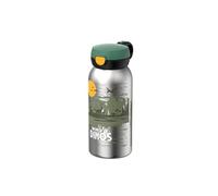 Mepal - Gourde en inox avec bouchon à clapet Campus - Bouchon s'ouvre à une pression - Compatible avec Boissons Gazeuses - Étanche - Lavable au Lave-Vaisselle - 600 ml - Dino