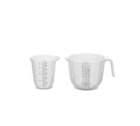 Mepal - Lot de 2 tasses à mesurer Chef it - Graduation gravée facile à lire - Poignée ergonomique - Matériau léger - 500 + 1000 ml - Transparent