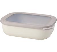 Mepal, lot de 4 bols rectangulaires Cirqula, 2000 ml - blanc nordique 106259032500