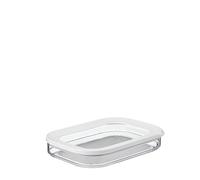 Mepal Modula 106937030600 Lot de 2 boîtes de conservation pour fromage ou charcuterie en plastique Transparent/blanc 550 ml