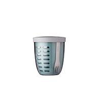 Mepal - Panier à Fruits et Légumes Ellipse - Panier à Fruits - Idéal pour les Fruits et Légumes en Déplacement - Boîte à Fruits avec Fourchette et Passoire - 600 ml - Nordic Green