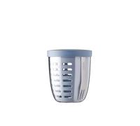 Mepal - Panier à Fruits et Légumes Ellipse - Panier à Fruits - Idéal pour les Fruits et Légumes en Déplacement - Boîte à Fruits avec Fourchette et Passoire - 600 ml - Nordic Blue,