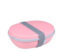 Mepal - Panier-Repas Ellipse Duo - Boite Repas pour Adultes et Boîte à Salade à Emporter - Pratique pour un Déjeuner Sain - Idéale pour les Sandwichs & les Salades - 825 ml + 600 ml - Nordic Pink