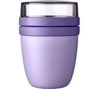 Mepal - Pot à déjeuner Ellipse - Gobelet à yaourt pratique et gobelet à céréales - Compartiments pour yaourt et céréales - Convient au congélateur, au micro-ondes et au lave-vaisselle - 500 ml + 200