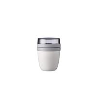 Mepal - Pot à déjeuner Ellipse mini - Blanc - bol à muesli pratique 300 ml, pot à yaourt, boîte à déjeuner - convient au congélateur, au micro-ondes et au lave-vaisselle