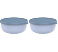 Mepal - Récipient pour micro-ondes Lumina - Boîte hermétique alimentaire avec couvercle pour frigo, congélateur, four vapeur, micro-ondes et lave-vaisselle - Bol de service - 1500 ml - Nordic blue