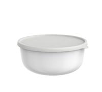 Mepal - Récipient pour micro-ondes Lumina - Boîte hermétique alimentaire avec couvercle pour frigo, congélateur, four vapeur, micro-ondes et lave-vaisselle - Bol de service - 3000 ml - White