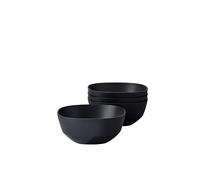Mepal - Saladier 4 pièces Silueta - Lavable au lave-vaisselle et résistant au micro-ondes - Plat de service - Plats à tapas - Vaisselle - 750 ml - Nordic black