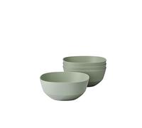Mepal - Saladier 4 pièces Silueta - Lavable au lave-vaisselle et résistant au micro-ondes - Plat de service - Plats à tapas - Vaisselle - 750 ml - Nordic sage