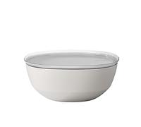 Mepal - Saladier avec couvercle Silueta - Lavable au lave-vaisselle et résistant au micro-ondes - Plat de service - Plats à tapas - Vaisselle - 5000 ml - Nordic white