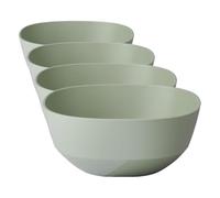 Mepal - Saladier Silueta - Lavable au lave-vaisselle et résistant au micro-ondes - Plat de service - Plats à tapas - Vaisselle - 750 ml - Nordic sage (Lot de 4)