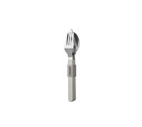 Mepal - Set de couverts 3 pièces Silueta - Lavable au lave-vaisselle - Arts de la table - Couteau, fourchette et cuillère avec support - Nordic white